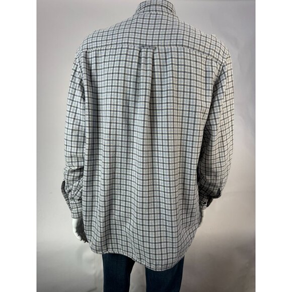 Roundtree & Yorke Authentic Portuguese Flannel Men’s Plaid Button-Down Shirt L - Picture 3 of 16